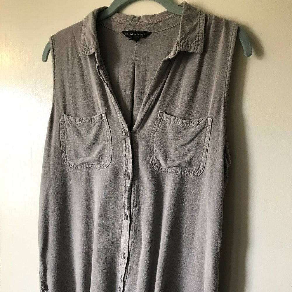 Grey rayon tunic tank - Rock and Republic